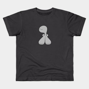 Cute Propeller Guy in Grey Kids T-Shirt